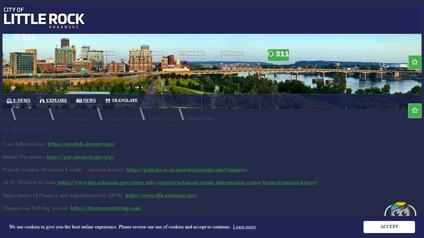 Helpful Links | City of Little Rock