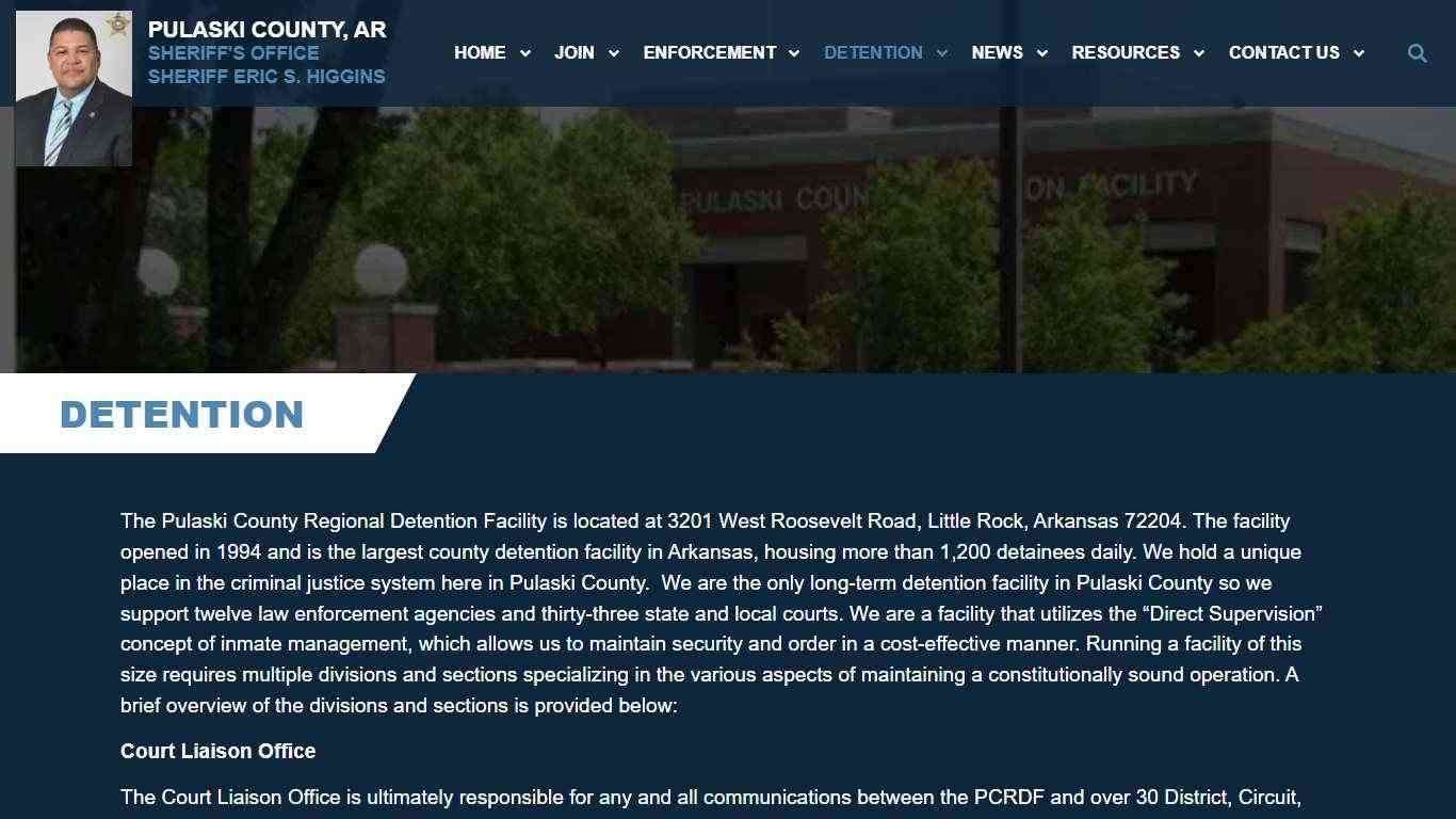 Detention - Pulaski County Sheriff's Office