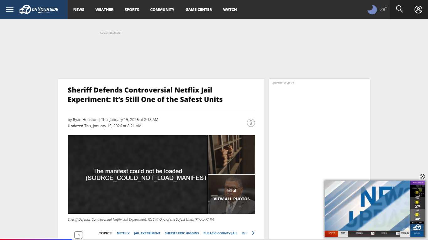 Sheriff Defends Controversial Netflix Jail Experiment: It’s Still One of the Safest Units